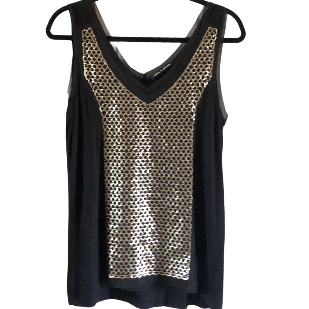 ✨Cable & Gauge sequined tank✨